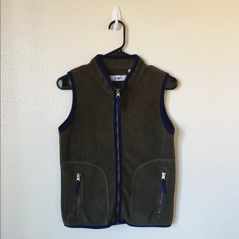 Green & Navy Jenny Vest- Youth Large